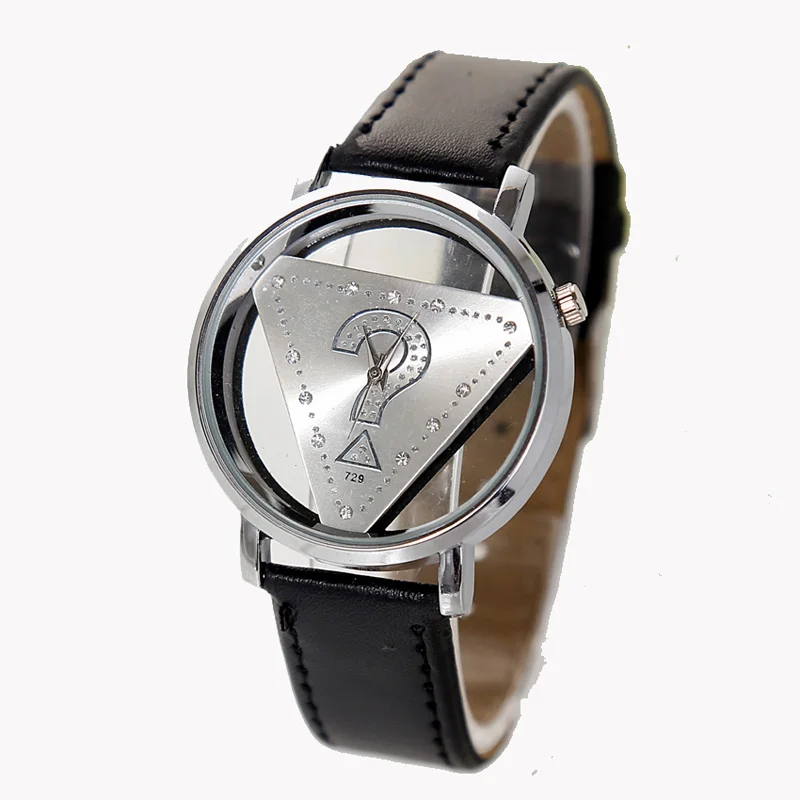 Новый Дизайн Скелет Transoarent Hollow Наручные Часы на женщин Watchws Моды Кожа Кварцевые