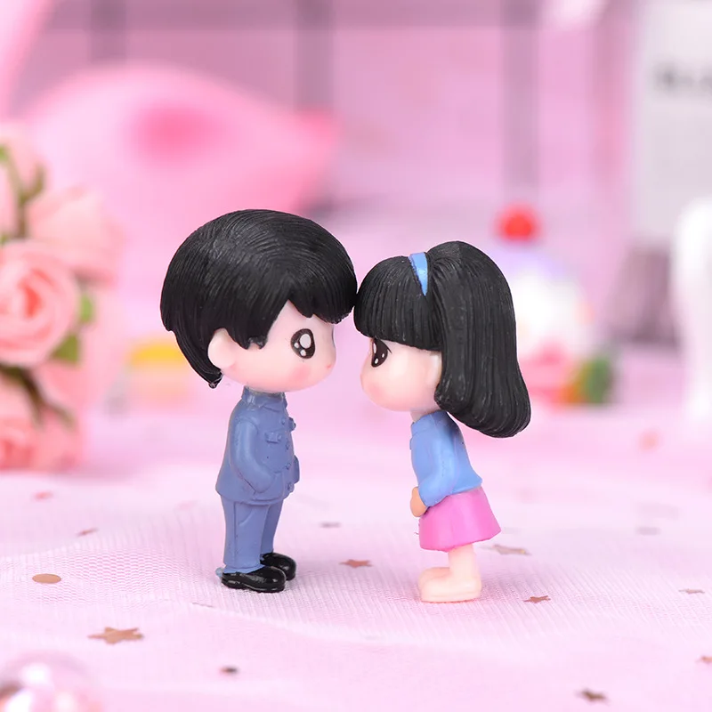 2 шт./компл. литературный пара сказочные садовые миниатюрные украшения милые для