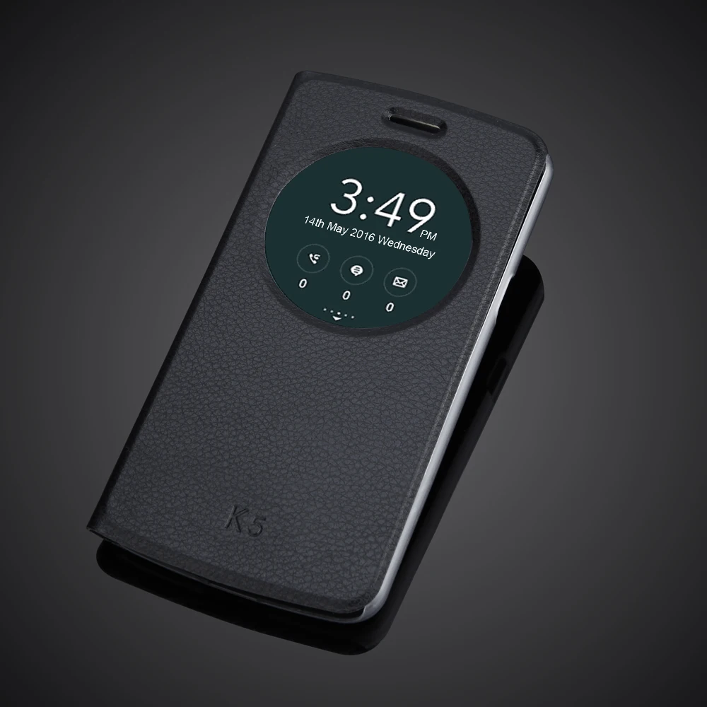Роскошный флип-чехол с окошком для LG K5 X220 X220DS Q6 5," LG K5 LTE, защитный флип-чехол из искусственной кожи для LG K5 LTE