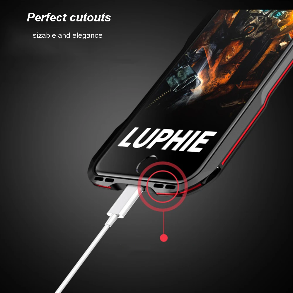 Luphie изогнутый металлический бампер для iphone Xs Max чехол Xr ультра тонкий алюминиевый бампер рамка для iphone 7 Plus 8 X Xs противоударный чехол