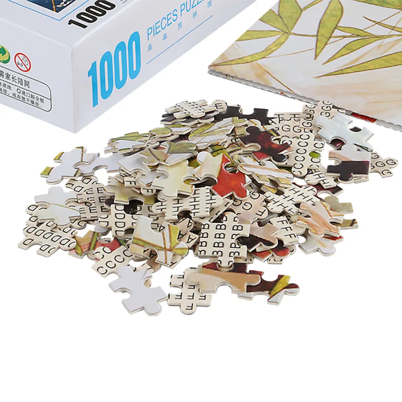 

Jigsaw Picture Puzzles 1000 Pieces Educational Wooden Toys for Adults Children Kids Girls Games Birthday Gift