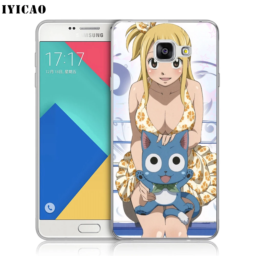 IYICAO Lucy Heartfilia Мягкий силиконовый чехол для телефона Samsung A10 A30 A40 A50 A70 M10 M20 M30 TPU