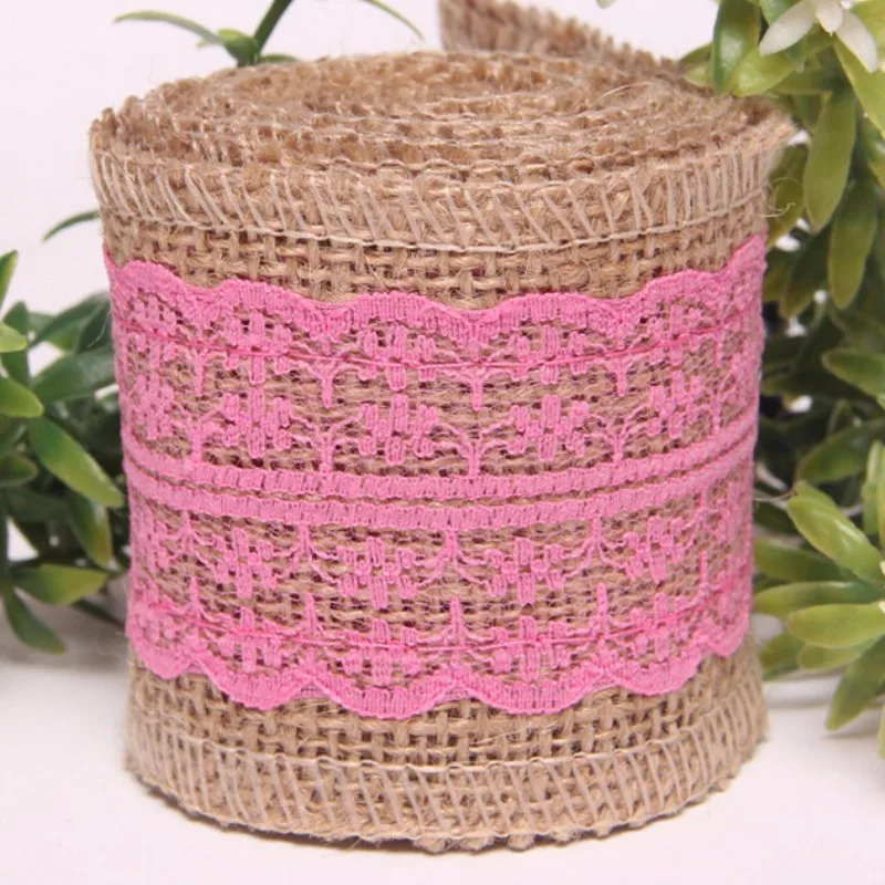 12 шт. Свадебная вечеринка лента для торта украшения натуральный лен джутовая