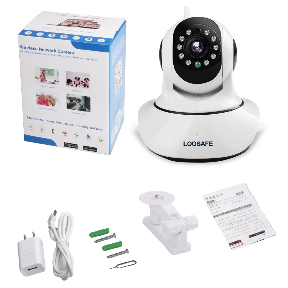 LOOSAFE HD 960 P Беспроводной IP Камера PTZ Wi-Fi Ночное видение CCTV сетевой безопасности P2P