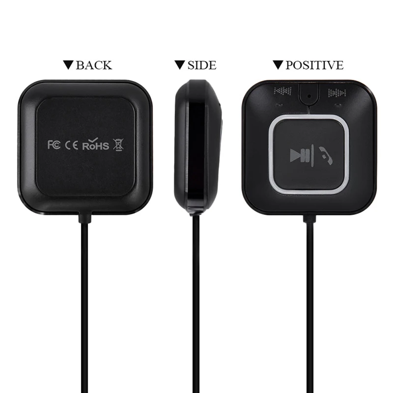 VAORLO Магнитный Bluetooth автомобильный комплект Hands Free с микрофоном 4 0 аудио адаптер NFC