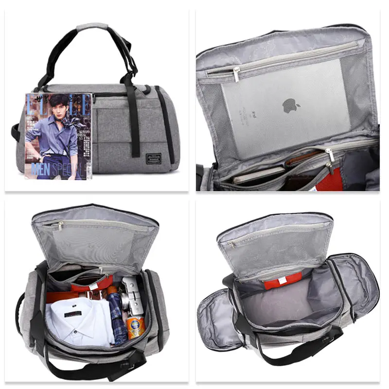 Фитнес спортивная сумка нейлоновая Мужская обувь Путешествия Рюкзак Спортивная