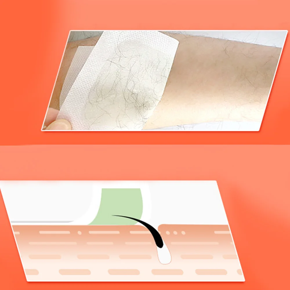 20 шт холодной воск полоски двусторонний удаление волос полосы бумаги для ног