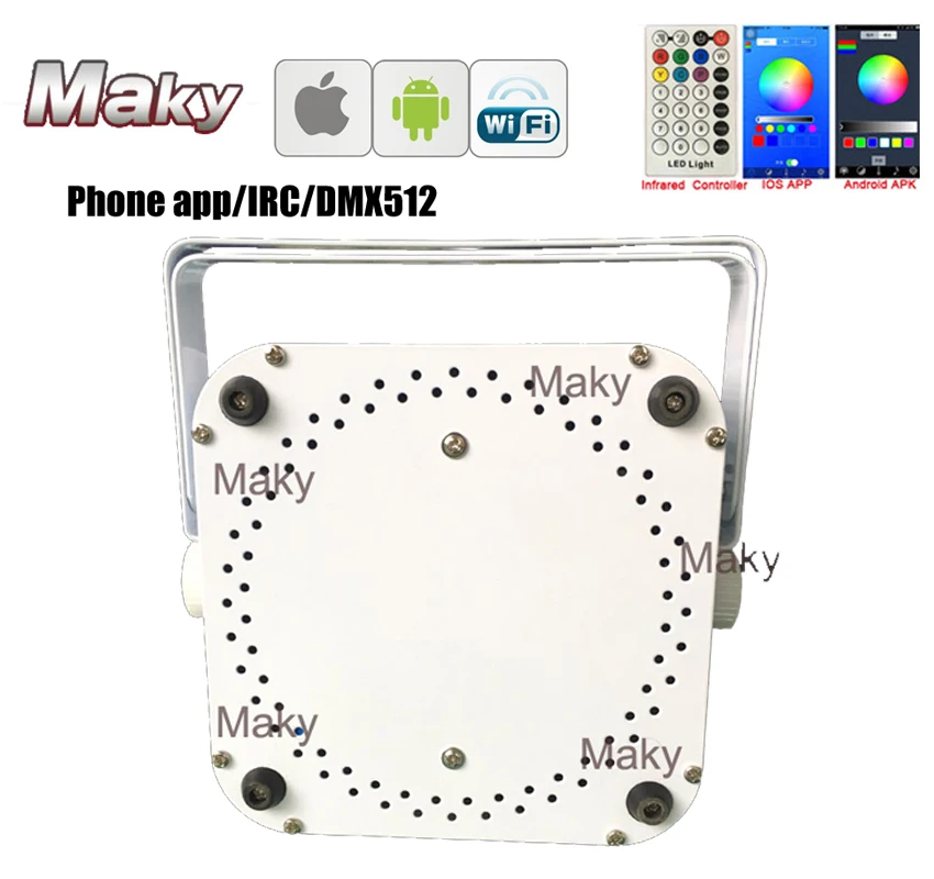 10/коробка новый дизайн беспроводной сценический светильник с аккумулятором led wash