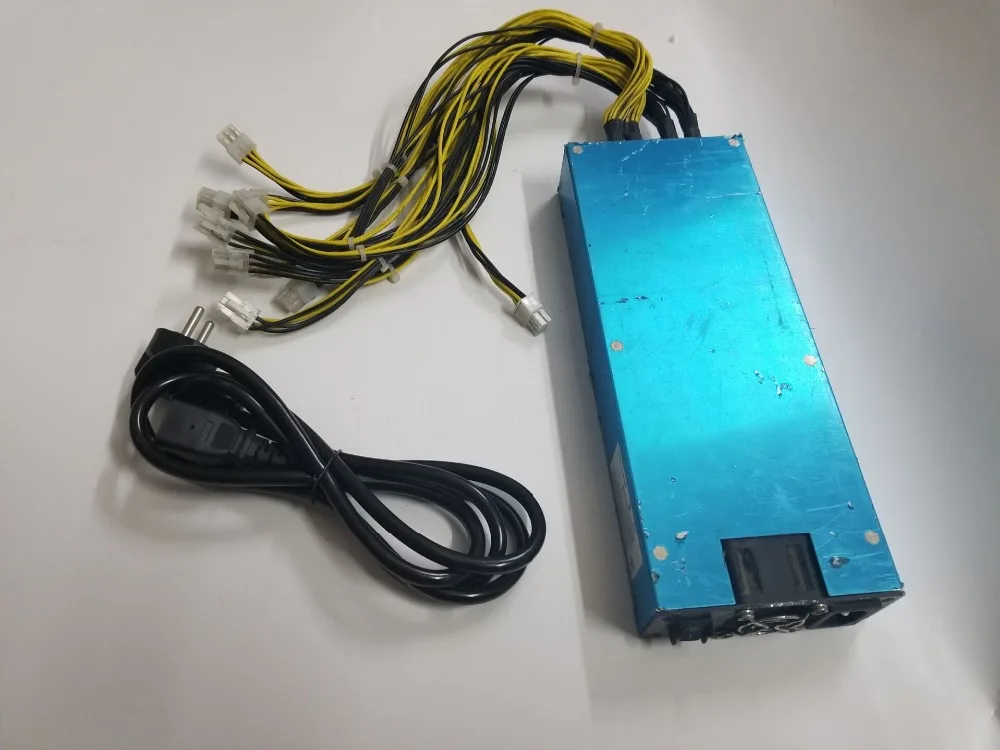 

Used BTC LTC DASH Miner Power Supply 200-240V~/9.5A MAX OUTPUT 1600W For ANTMINER S9j S9 S9i L3+ D3 Z9 Baikal Innosilicon Miner