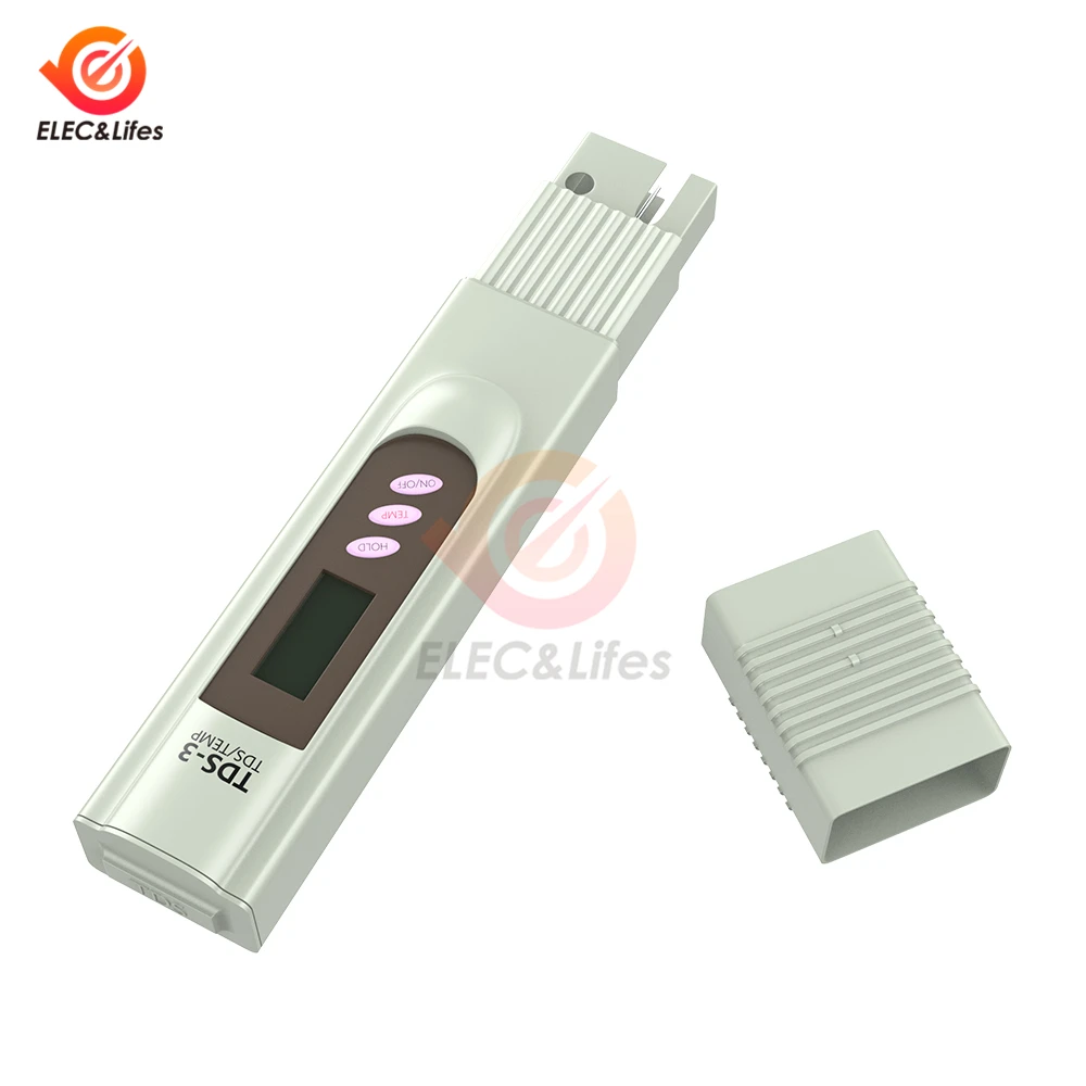 Цифровой TDS-измеритель 2 в 1 тестер температуры и чистоты воды TDS-3 термометр
