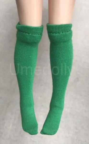 1 пара карамельных цветов до колена Blyth кукольный носок для Barbies, Pullip, Licca, Azone, Momoko куклы аксессуары для одежды - Цвет: green