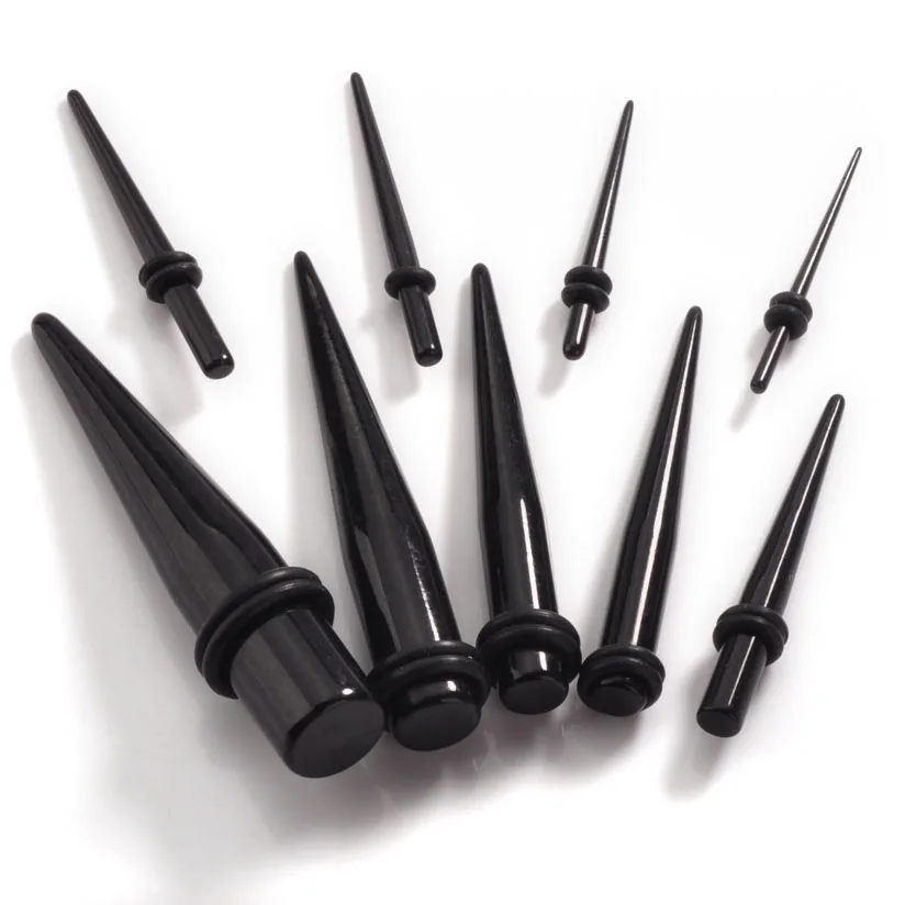 18 шт Панк акриловые разъемы и тоннелей сужается беруши датчик Растяжка Комплект