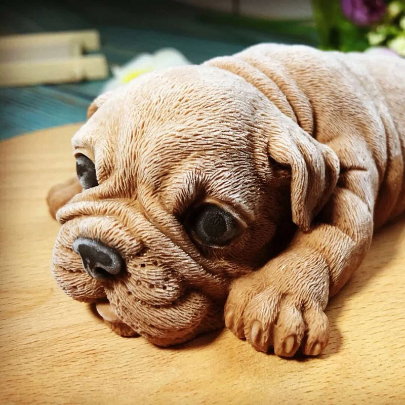 Силиконовая форма Aomily 3D Shar Pei для выпечки мороженого милый дизайн сделай сам