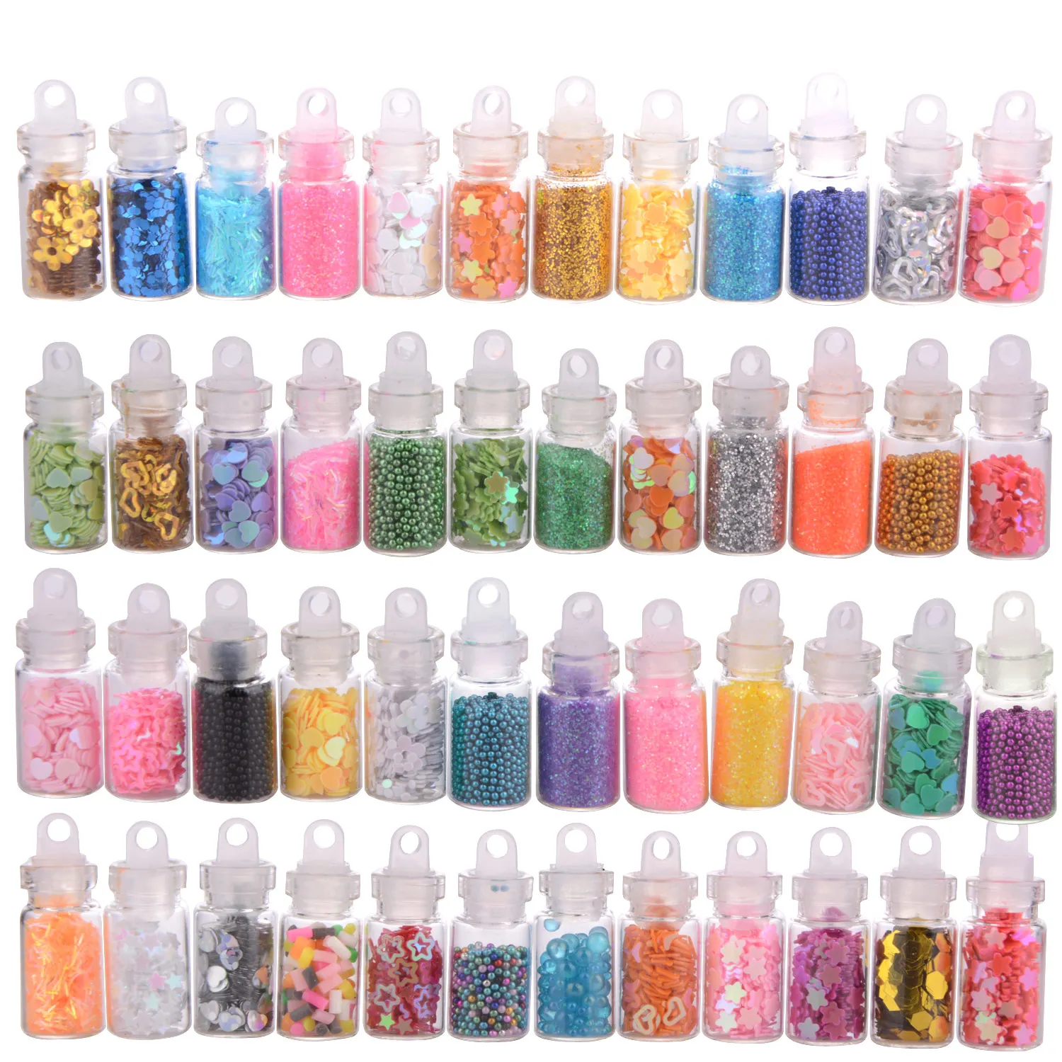 

88 Pack Making Kits Supplies For Slime Stuff Charm Fishbowl Beads Glitter Pearls DIY Handmade Color Foam Ball Material Set