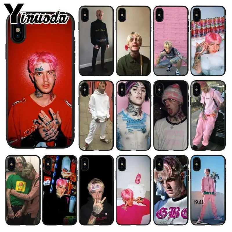 Yinuoda Lil мягкий силиконовый черный чехол для телефона iPhone X XS MAX 6 6S 7 7plus 8 8Plus 5 5S