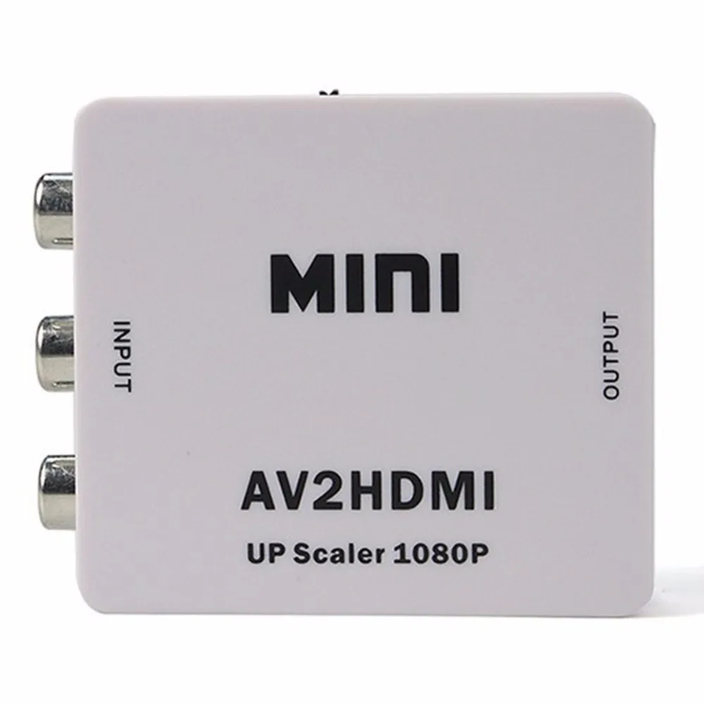 Мини AV в HDMI видео конвертер AV2HDMI 720p 1080p Upscaler адаптер A09|Кабели USB| |