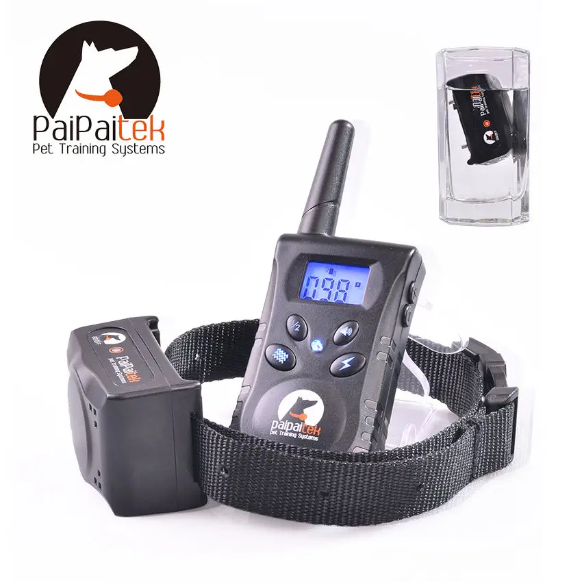 Rechargeable Waterpoof Blue Screen 500M Remote Pet Dog Training Collar No Bark Stop For 1 | Дом и сад