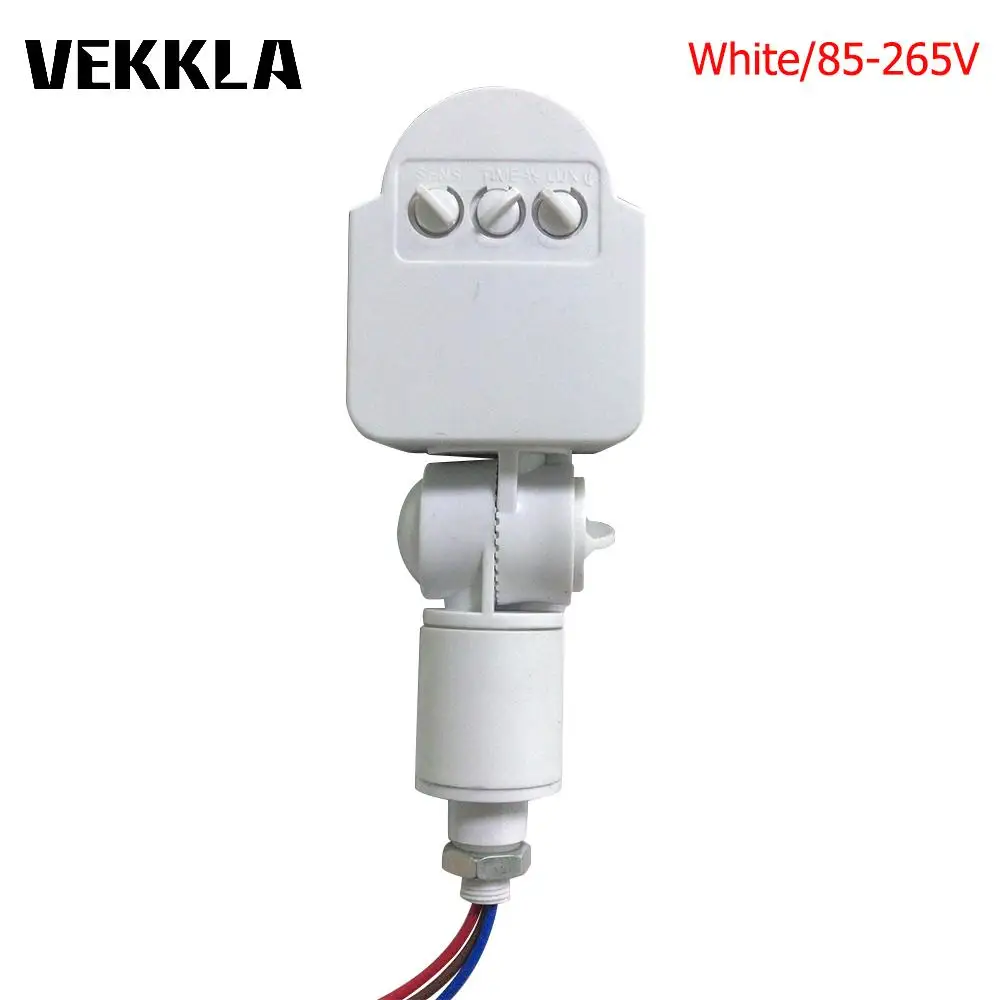 1 шт. DC12V/AC 85-265 в ABS Открытый PIR датчик движения человеческого тела Инфракрасный для