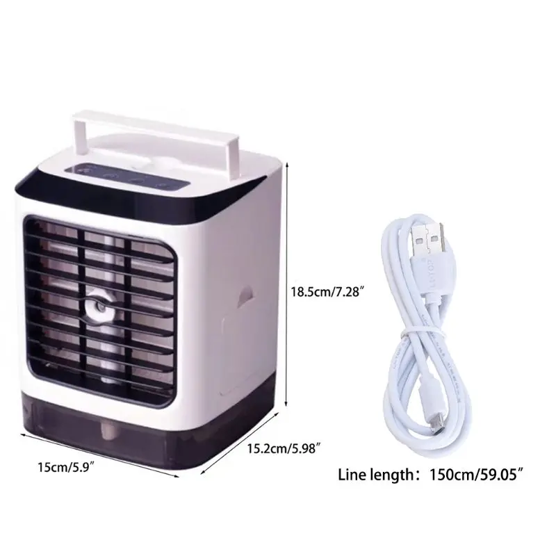 

Mini Electric Air Cooler for Room Portable Air Conditioner Fan Dormitory Office USB Small Cooling Fan