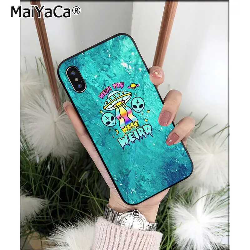MaiYaCa Alien Believe UFO ET высококачественный чехол для телефона iPhone X XS MAX 6 6S 7 7plus 8 8Plus 5 5S XR