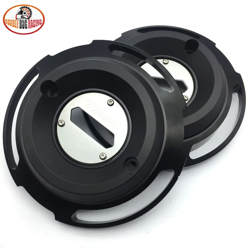 black 1pair Крышка статора двигателя мотоцикла Защитная крышка декоративная крышка для Yamaha T-max 530 TMAX530 TMAX 530 SX DX - Цвет: black 1pair