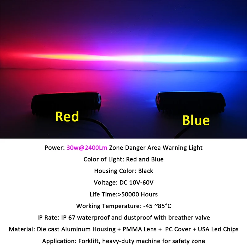 Сигнальная лампа для склада вилочного погрузчика Индикатор безопасности