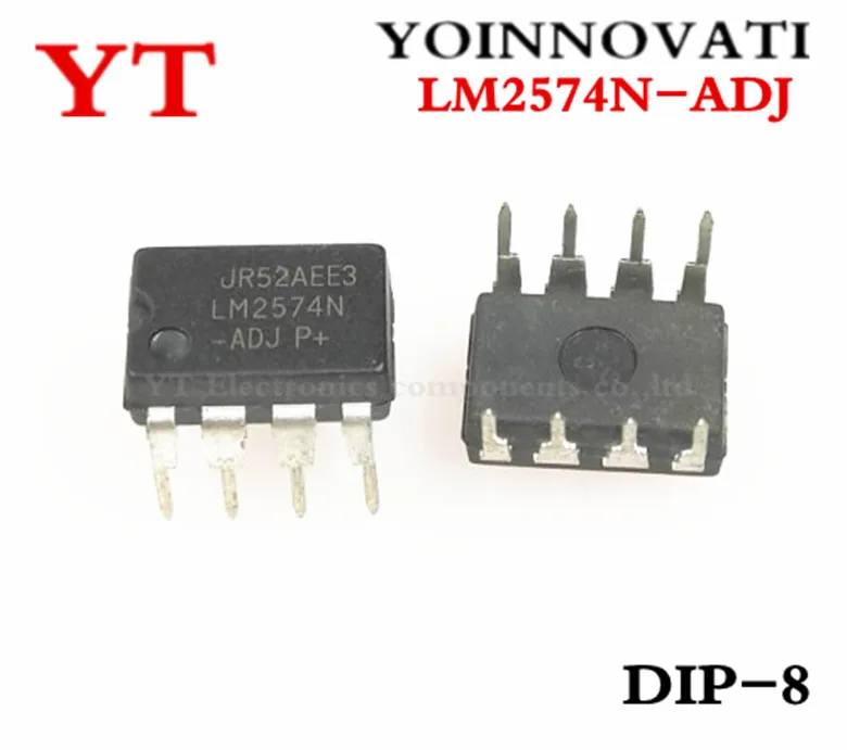 10 шт LM2574N ADJ LM2574 IC REG BUCK 0.5A 8 DIP|10 pcs| |