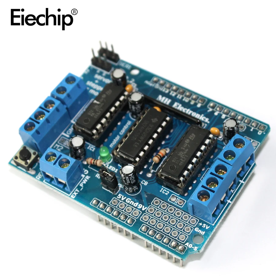Щит двойного привода двигателя L293D для Arduino Duemilanove UNO MEGA 2560 R3 щит управления