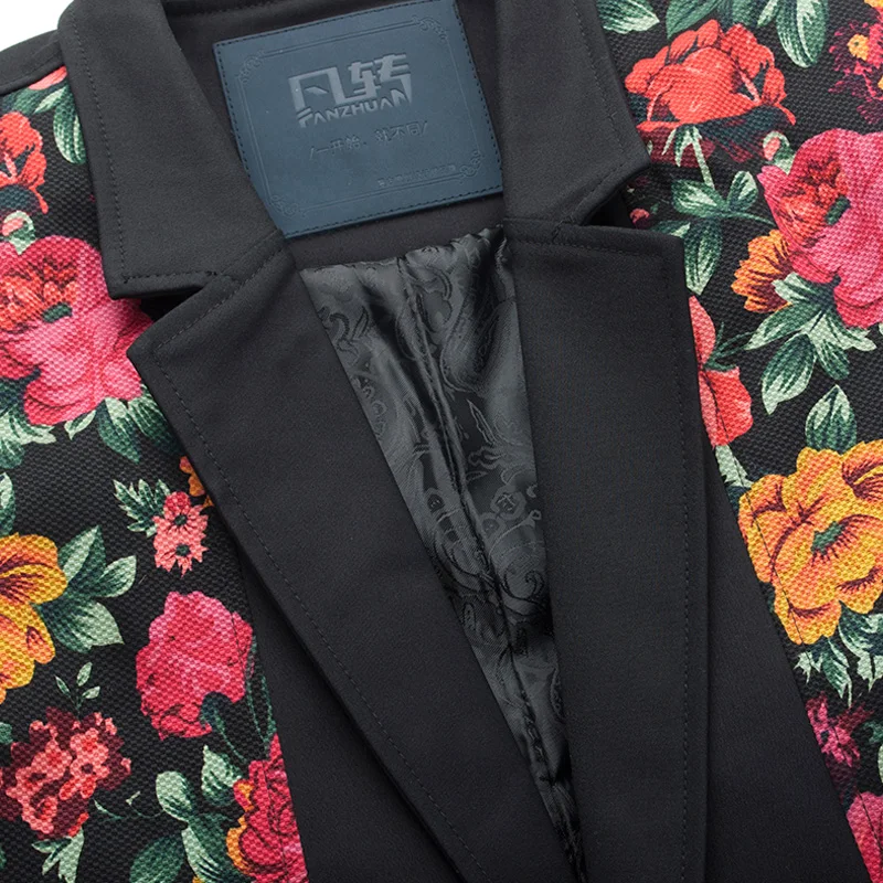 Бесплатная доставка новый модный мужской Тонкий Повседневный осенний костюм с