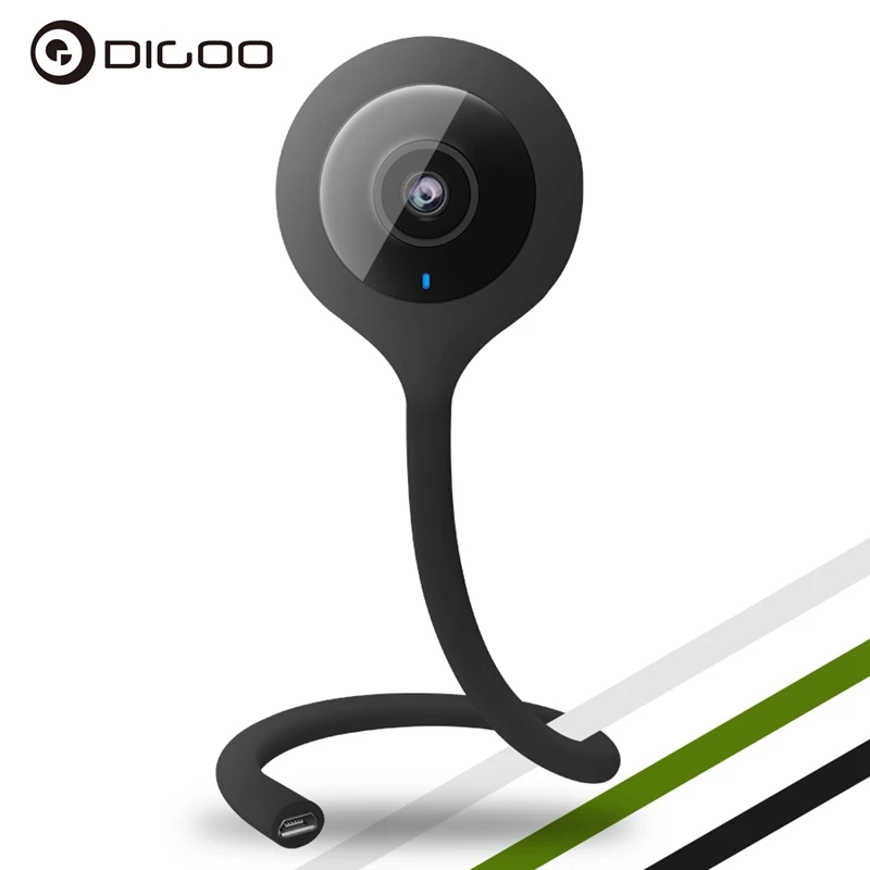 Digoo DG-QB01 мини Гибкая 720 P IP Камера 2,1 мм объектив Беспроводной WI-FI Ночное видение двусторонней говорить умный дом видеоняни и Радионяни