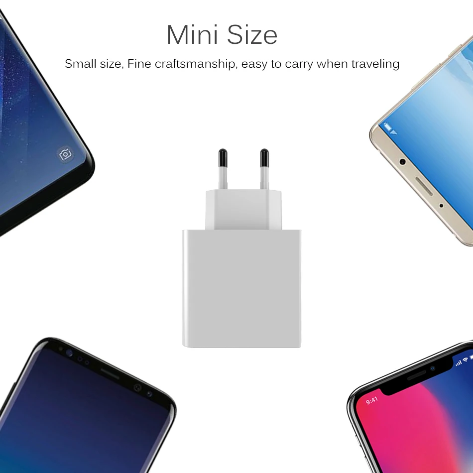 Сетевое зарядное устройство с 4 USB портами и поддержкой быстрой зарядки|Зарядные