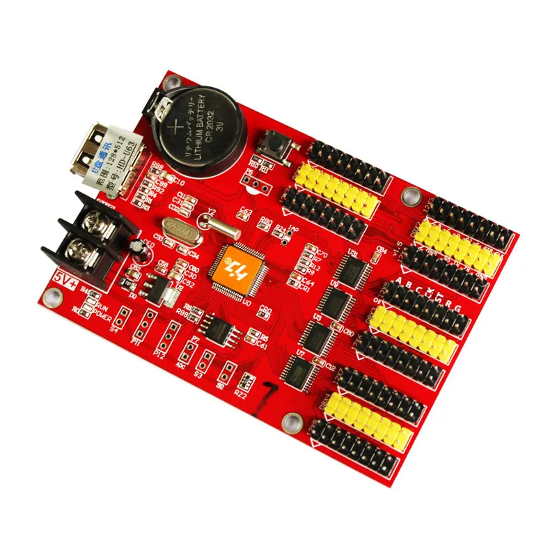 Карта управления led huidu P10 с usb-диском макс. 512x128 пикселей одноцветная плата