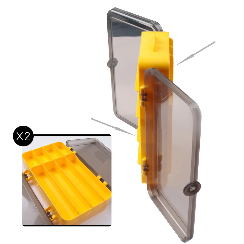 Fishing Lure Box Double Sided Tackle Box Multifunctional Fishing Box Accessories Box Minnows Bait Fishing Tackle Container