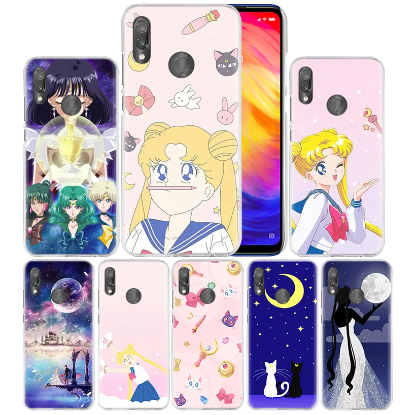 Чехол для телефона Sailor Moon Аниме Girl для Xiao mi Red mi Go Note 7 6 6A Pro S2 5 5A 4X mi A1 A2 9 mi x 3 5G 8 lite Play