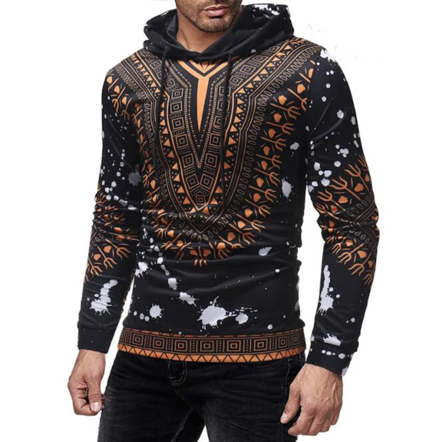 Осенние и зимние Новые Креативные Цифровые мужские свитшоты с принтом Красивые