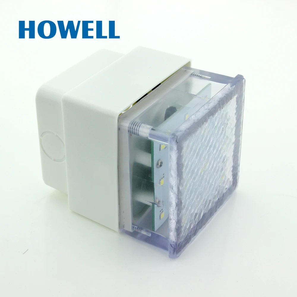 E01301 Howell 1 Вт IP67 Водонепроницаемый ПК квадратный 8x8 Автомобильный шаг светодиодный
