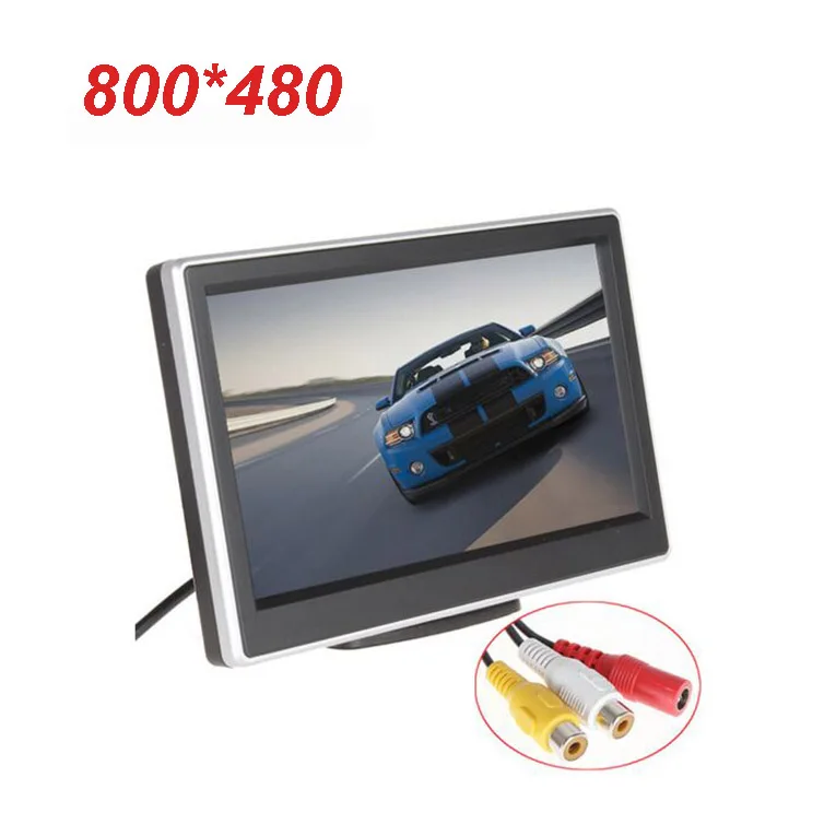 Monitor 800 480 XYCING 5 дюймов TFT lcd цветной автомобильный монитор заднего вида+ E318 Автомобильная камера заднего вида - Цвет: Monitor 800 480