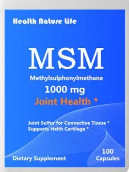 MSM(метилсульфонилметан) 1000 мг, 100 шт/бутылка-сустав серы для соединительной ткани-поддерживает здоровый хрящ