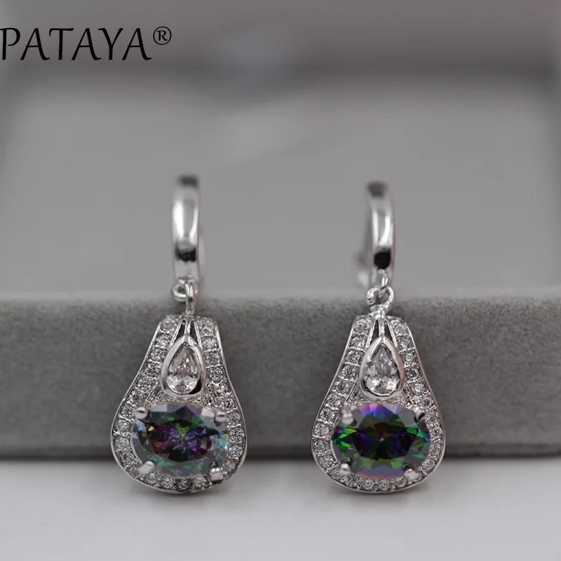 Эксклюзивные Разноцветные серьги PATAYA AB из натурального циркона подвески