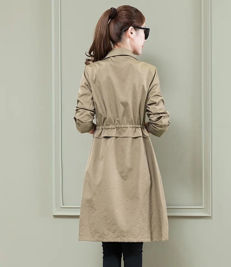 Женский весенний плащ новинка 2019 тонкая ветровка пальто модные женские