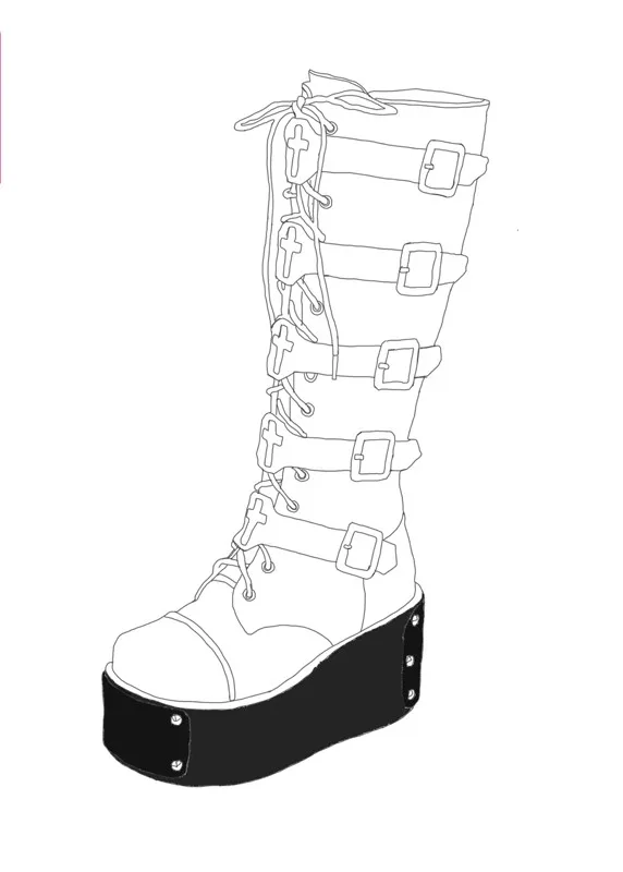 Симпатичные панковские туфли принцессы новые мотоциклетные ботинки в стиле панк