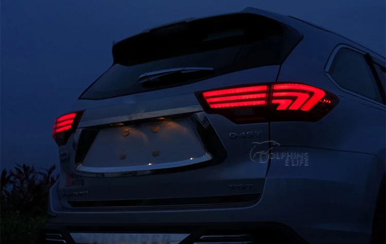 D_YL New Car Styling Taillights For Toyota Highlander 2015 LED Rear Lamp Trunk Light Cover DRL+Signal+Brake+Reverse lamp | Автомобили и