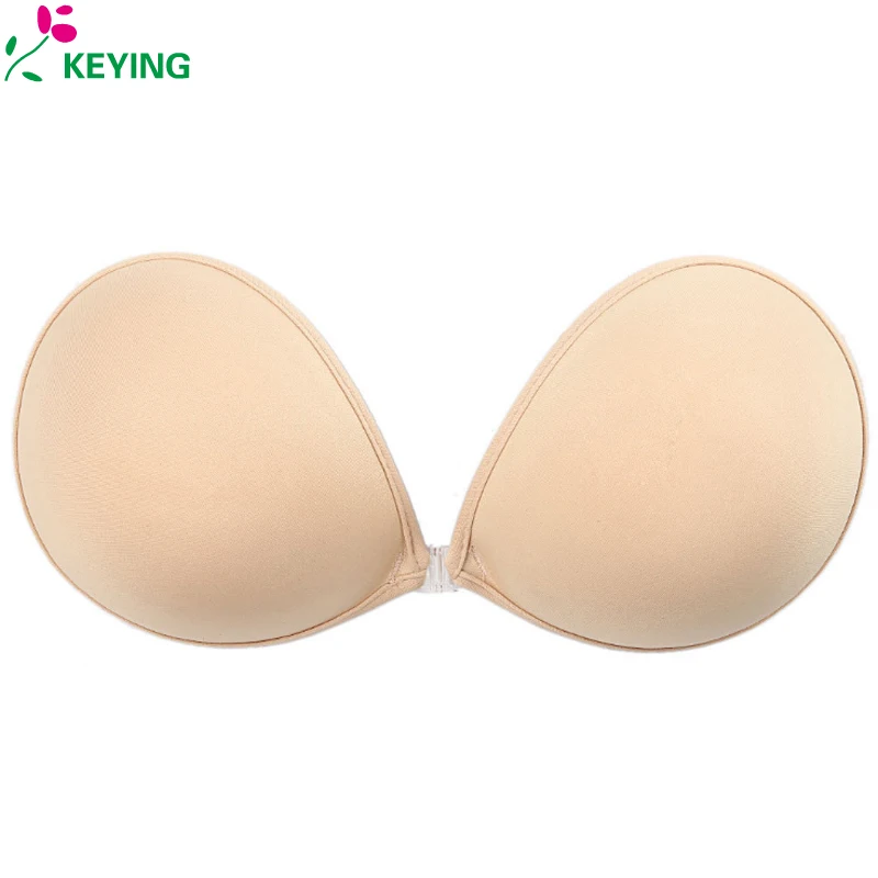skin KEYING, невидимый бюстгальтер без бретелек, пуш-ап, сексуальный бюстгальтер, для бикини, для свадьбы, Женский бесшовный силиконовый бюстгальтер, самоклеющийся - Цвет: skin