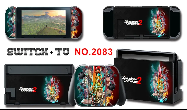 Для nintendo Switch Pain sticker консоль Dock Joy Con полное покрытие цветной бумажной кожи Закаленное стекло протектор экрана от 2000-2305