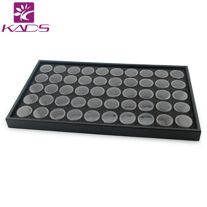 KADS Высокое Качество 50 Горшки Nail Art Дисплей Окно Для Показать Украшения Ногтей