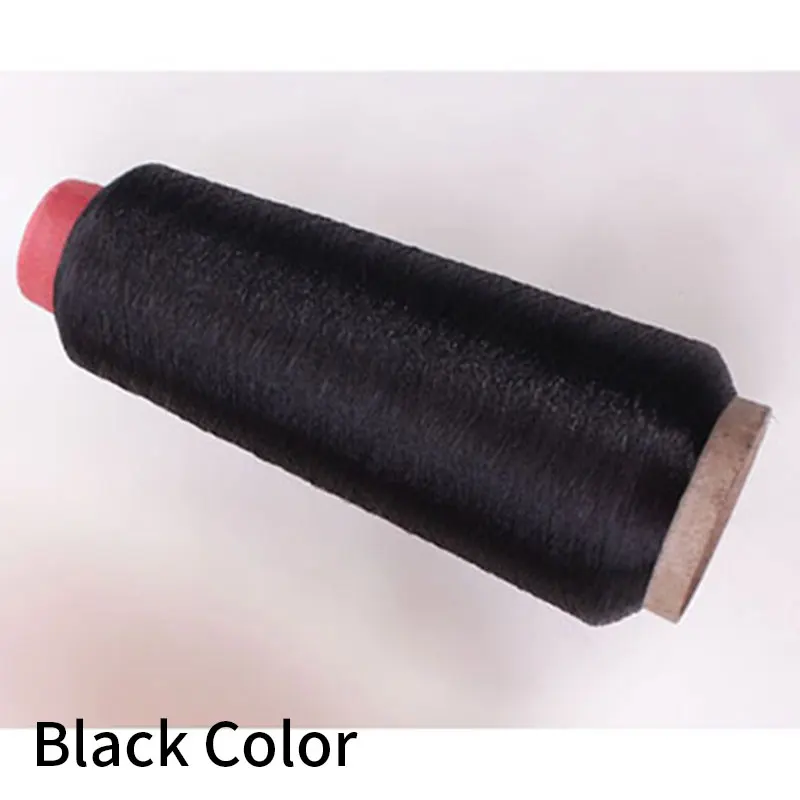 Black Color Нитки золотой металлик Серебряный шелк компьютерная вышивка Diy Вышивка крестиком линия для шитья Золотая тонкая проволока - Цвет: Black Color