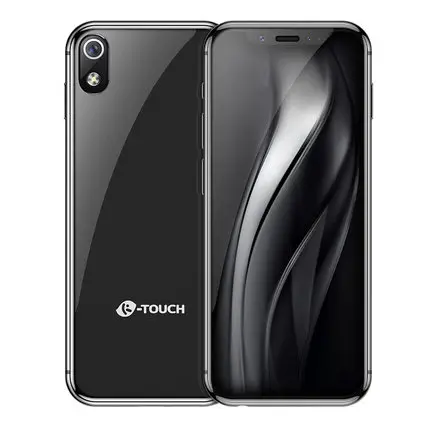 Black Anica K-TOUCH I9s 3g+ 32G маленький мини двойной 4G Ультра тонкий 3,5 экран Face ID dual SIM двойной режим ожидания Android 6,0 - Цвет: Black
