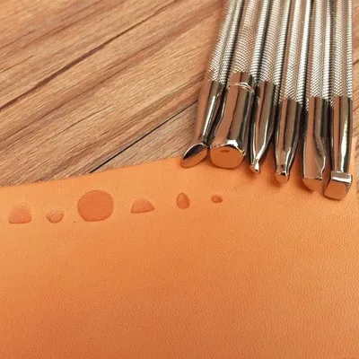 Реалистичная печать 6 шт. брызг классический инструмент для резьбы по коже ручной