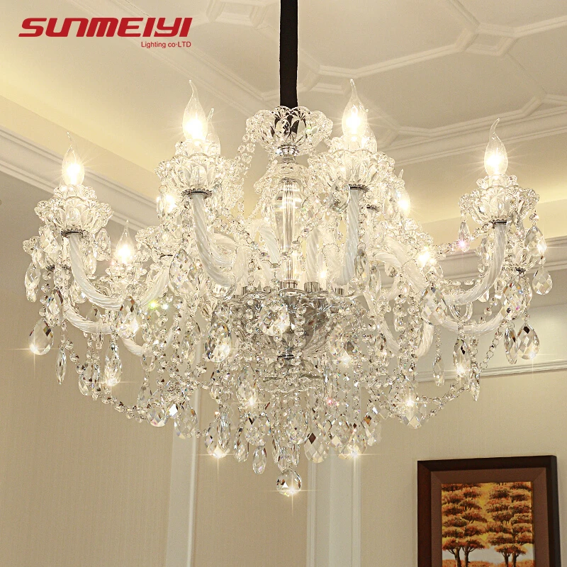 Роскошный светодиодный хрустальный светильник хрустальные люстры для гостиной