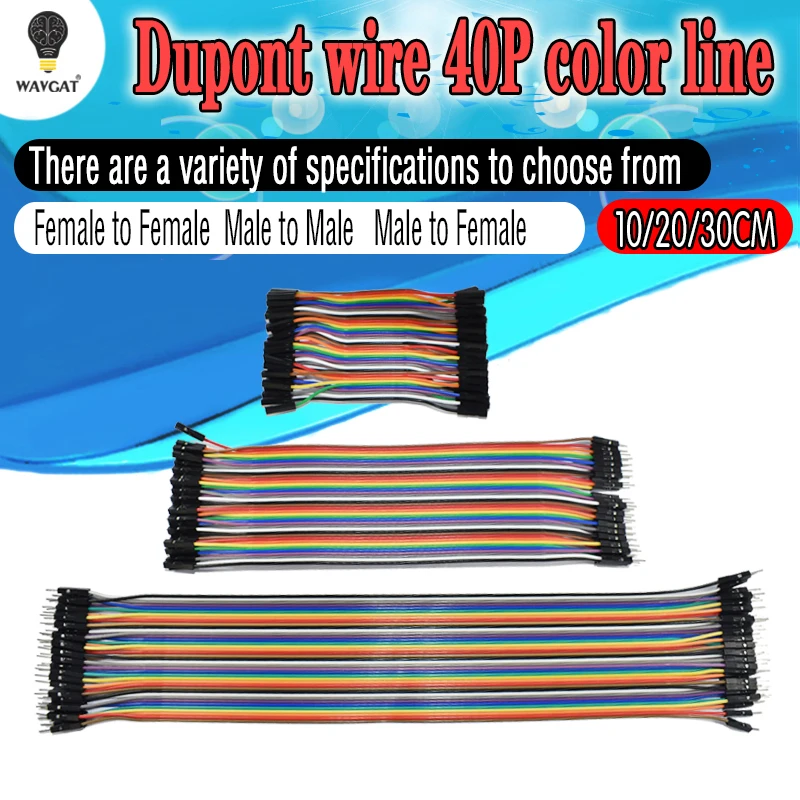 40PIN 10 см 20 см 30 см Dupont линия мужчин и женщин Перемычка Dupont провод кабель для arduino DIY KIT